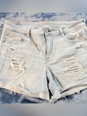 EUC 14 Midi American Eagle Outfitters Light Blue Denim Shorts
